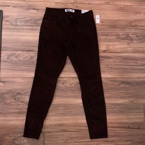 Dark wine colored corduroy pants size 6 old navey
